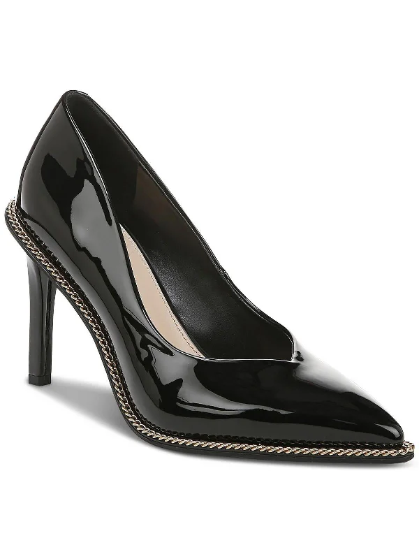 Sleek and Shiny Patent Pump Heels for a Polished Look--Binsa Womens Patent Pointed Toe Pumps