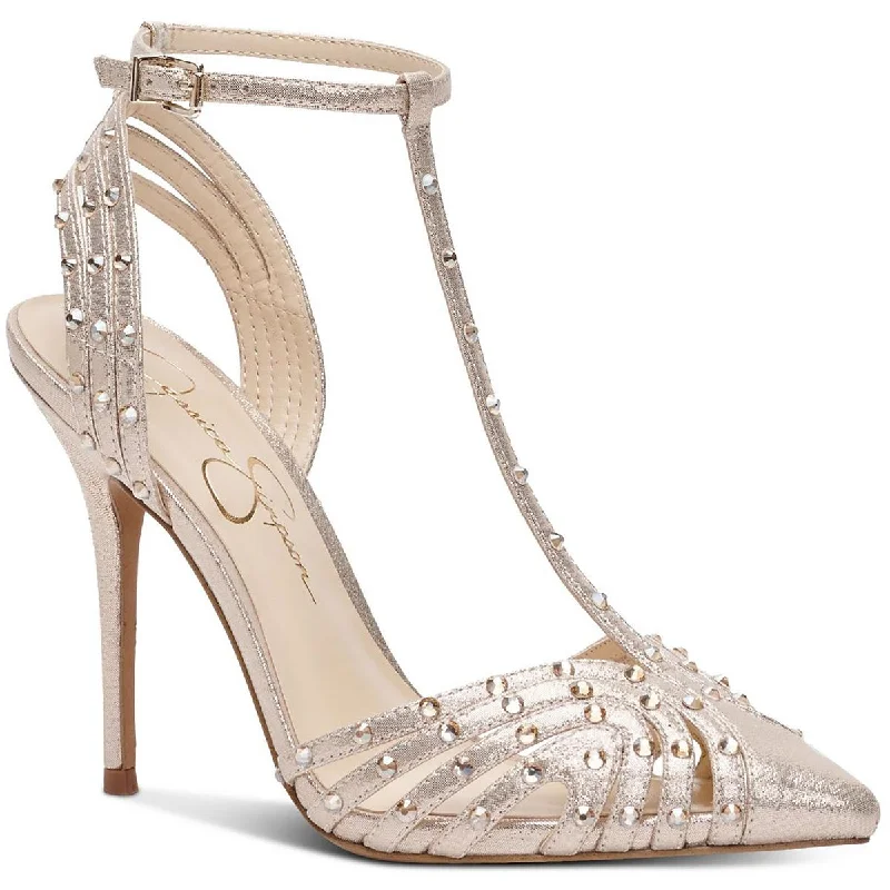 Jessica Simpson Womens Wisata2 Rhinestone Strappy Pumps---Affordable Strappy Platform Heels with Premium Quality