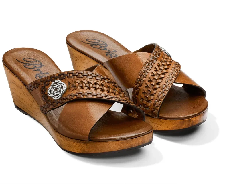 Versatile Heeled Sandals for Any Occasion---Sparta Luggage Shoe In Brown