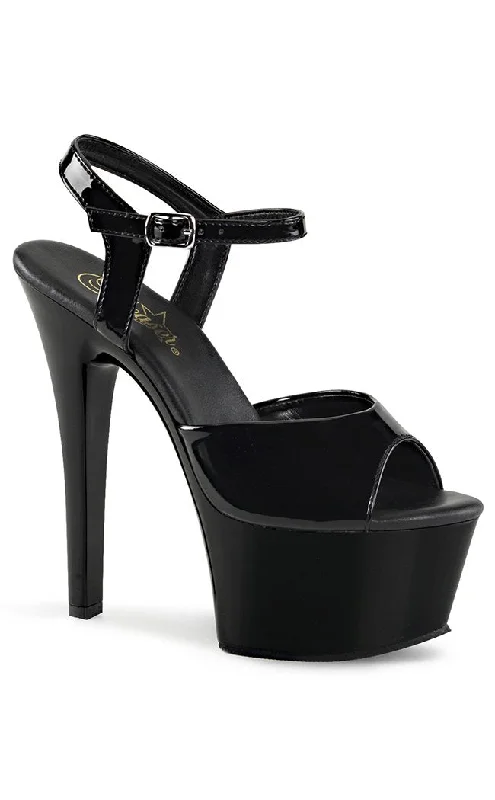 Sleek and Shiny Patent Pump Heels for a Polished Look--ASPIRE-609 Black Patent Heels