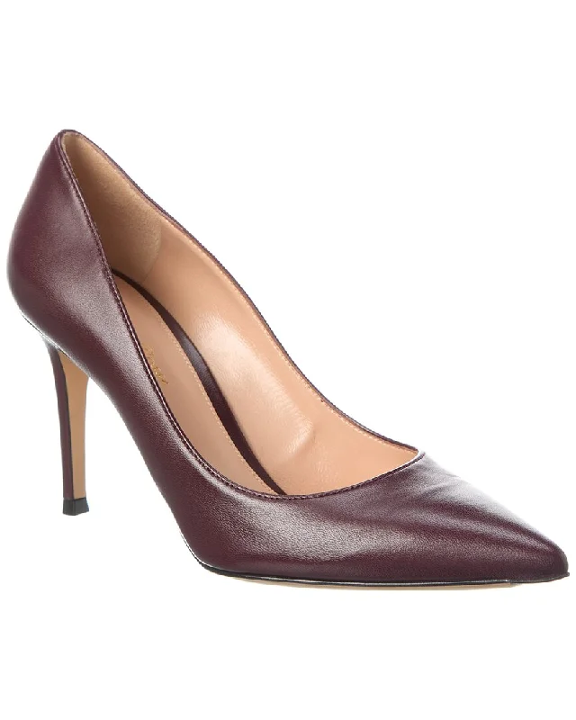 Gianvito Rossi Gianvito 85 Leather Pump---Comfortable Leather Pumps for Office and Everyday Wear