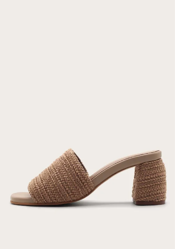 Stylish Slip-On Pumps for Quick Elegance---Irazu Slip On Heel In Sand