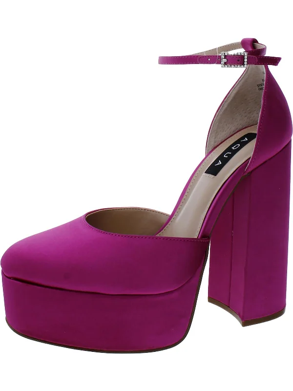 Stylish Ankle Strap Heels for Women--LISA Womens Pumps Ankle Strap Platform Heels