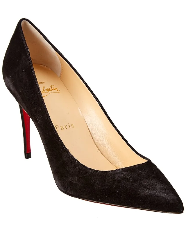 Affordable Suede Ankle Pumps for All-Day Wear--Christian Louboutin Kate 85 Suede Pump