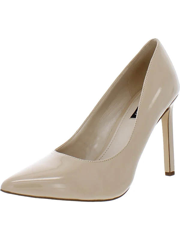 Sleek and Shiny Patent Pump Heels for a Polished Look--Tatiana 3 Womens Patent Leather Pointed Toe Pumps