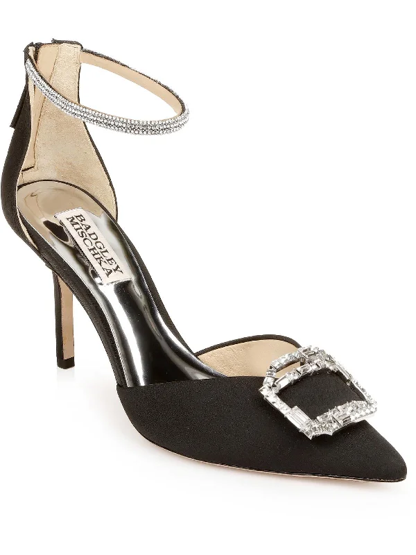 Stiletto Heel Pumps with Perfect Fit--Marlow Womens Embellished Stiletto Pointed Toe Heels-Fashionable & Classic