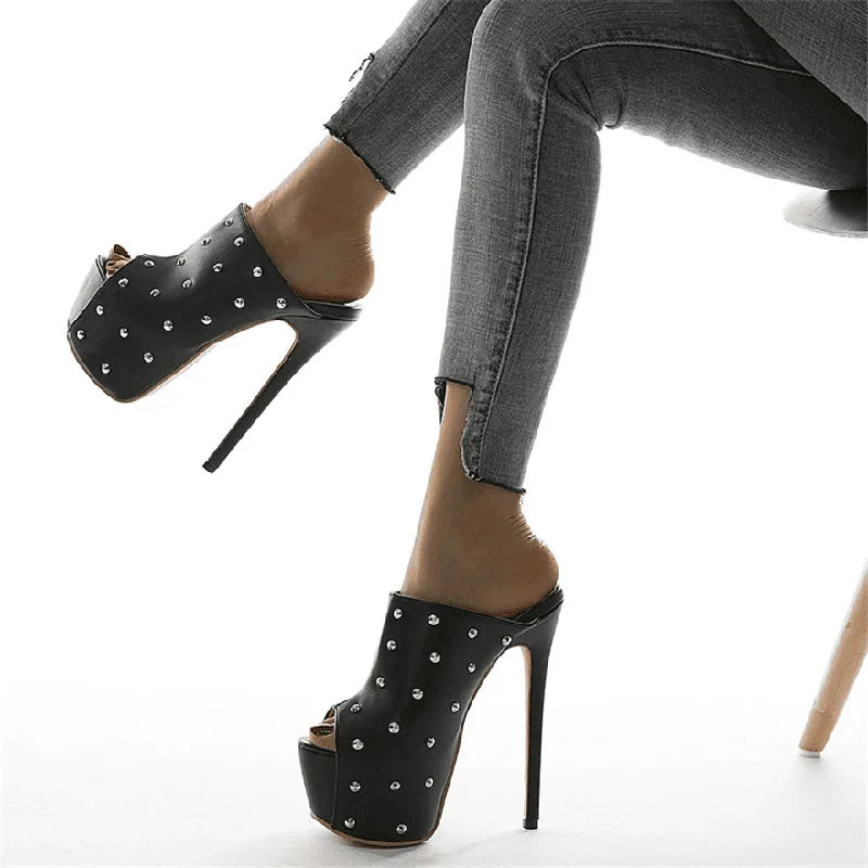 Stylish Platform Heels for Extra Height--Punk Rivet Platforms