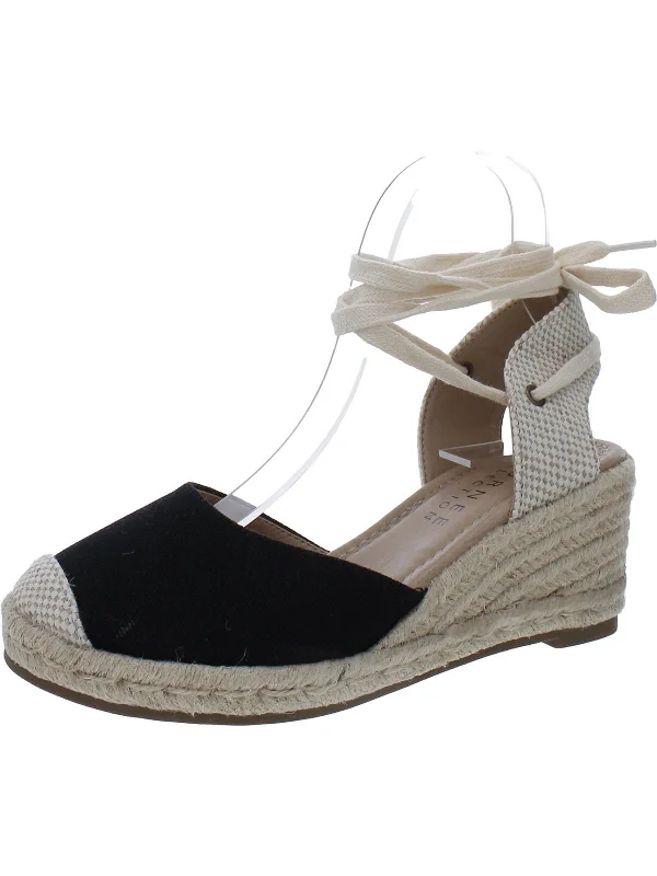 Versatile Heeled Sandals for Any Occasion---Womens F Canvas Espadrille Heels