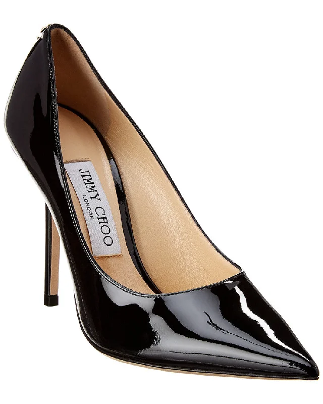 Sleek and Shiny Patent Pump Heels for a Polished Look--Jimmy Choo Love 100 Patent Pump