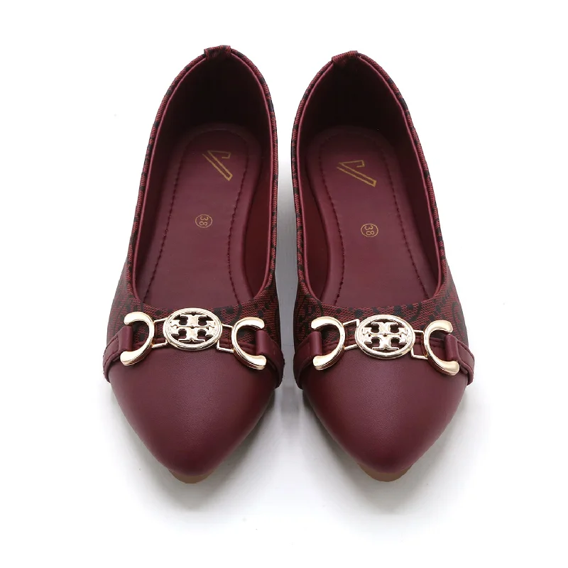 Versatile Heeled Sandals for Any Occasion---Women's Pumps - Maroon