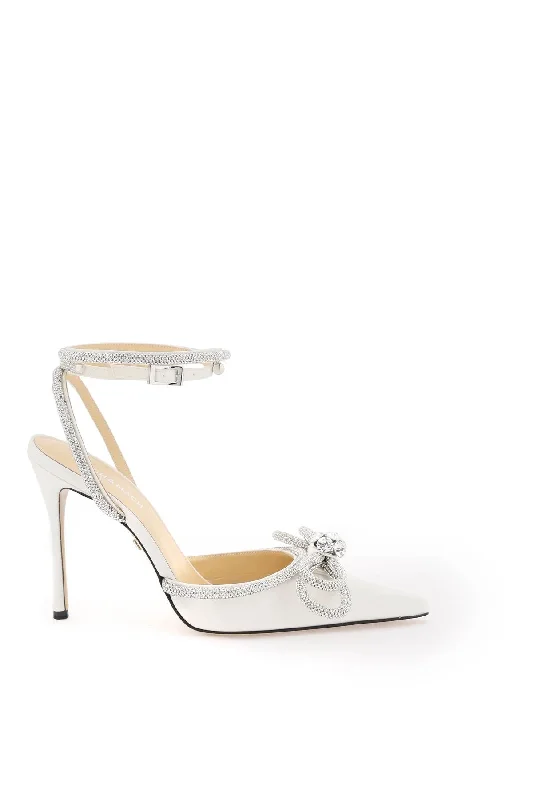 Mach E Mach Satin Pumps With CrystalsAffordable Satin Heels with a Luxe Touch