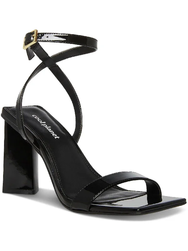 Stylish Ankle Strap Heels for Women--Sculptd Womens Ankle Strap Buckle Block Heels