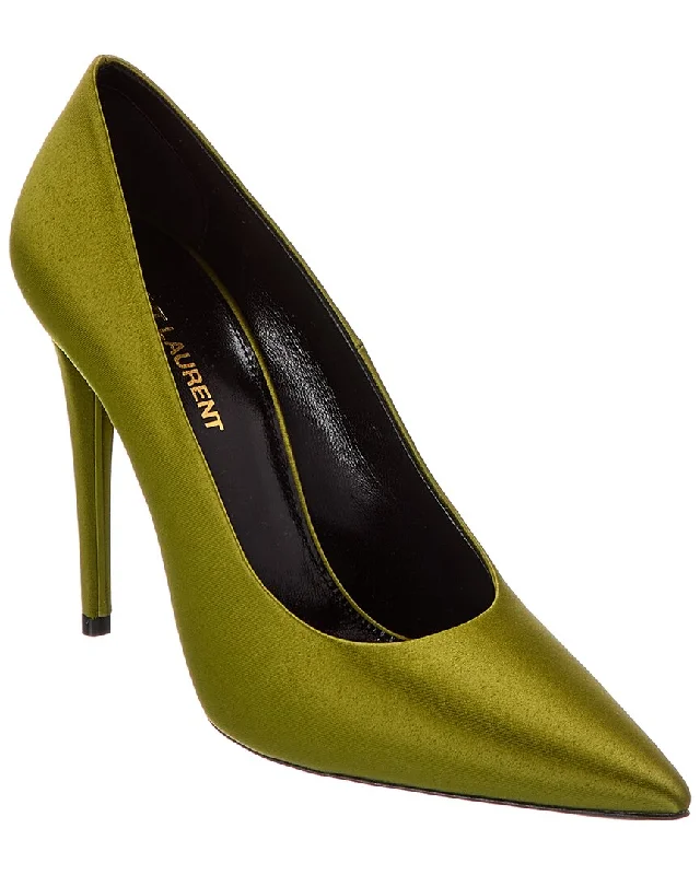 Saint Laurent Monceau 110 Satin PumpAffordable Satin Heels with a Luxe Touch