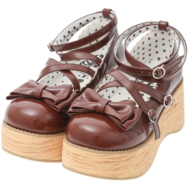 Stylish Platform Heels for Extra Height--(Buyforme)MODO~Sweet Lolita Round-Toe Platform Shoes