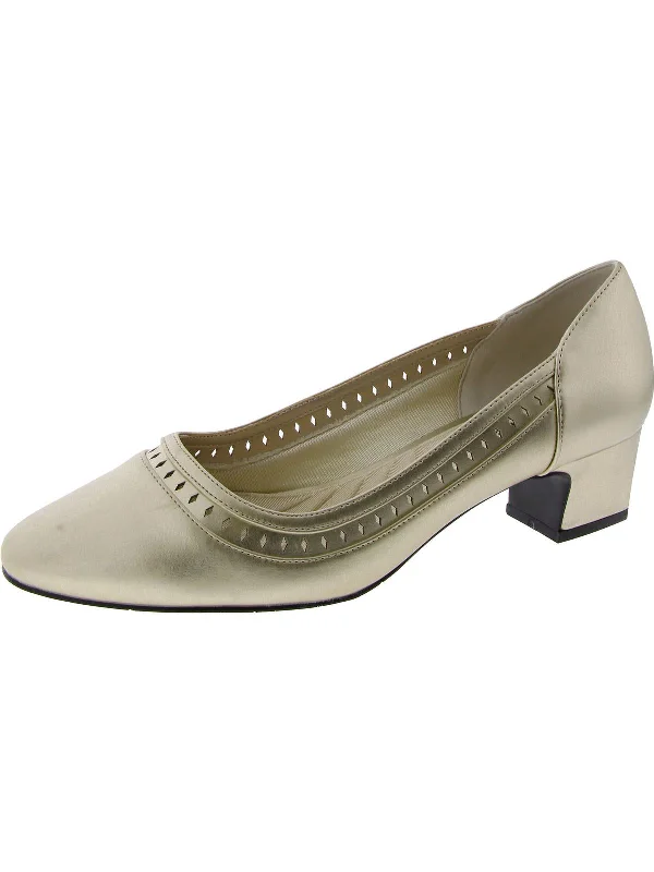 Stylish Slip-On Pumps for Quick Elegance---GIANA Womens Slip On Almond Toe Block Heels