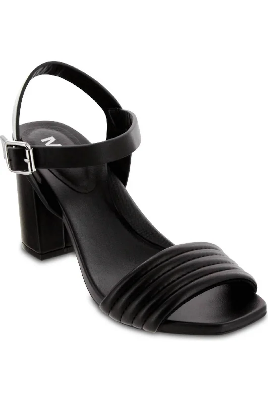 Versatile Heeled Sandals for Any Occasion---Faelynn Heels In Black