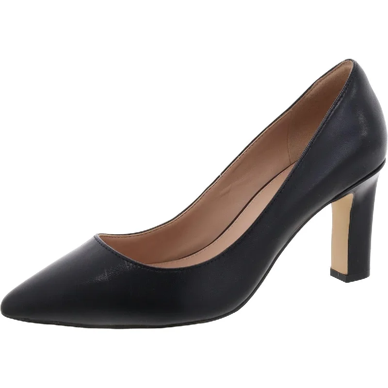 Stiletto Heel Pumps with Perfect Fit--Mylah Womens Leather Pointed Toe Pumps-Fashionable & Classic