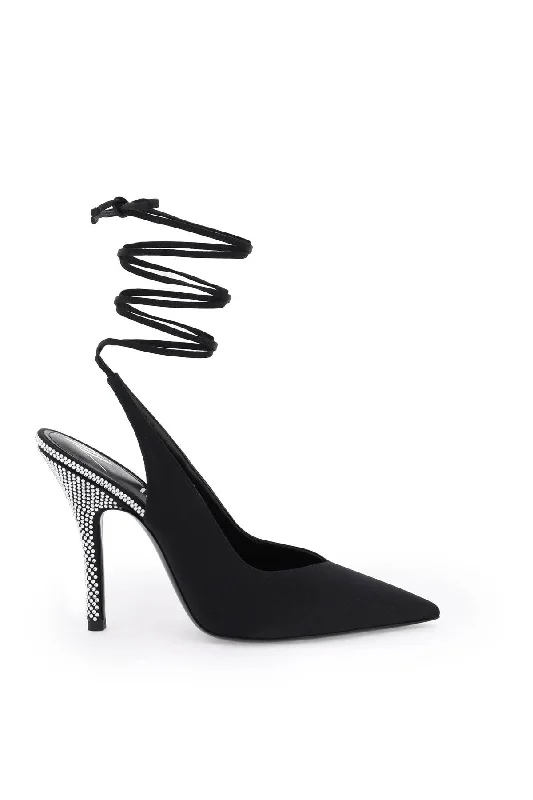 Versatile Heeled Sandals for Any Occasion---The Attico Women's Venus Slingback Pumps