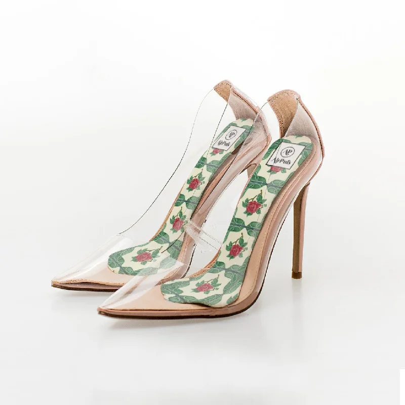 Peranakan Tile Series: Temple Street Airpufs---Fashionable Kitten Heels for Date Night