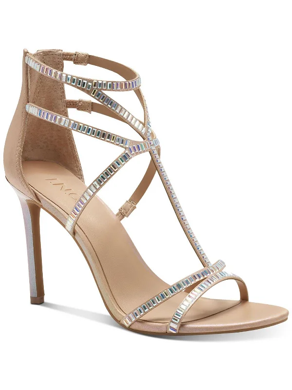 Natissha Womens Embellished Iridescent Pumps---Chic Embellished Pumps for a Glamorous Look