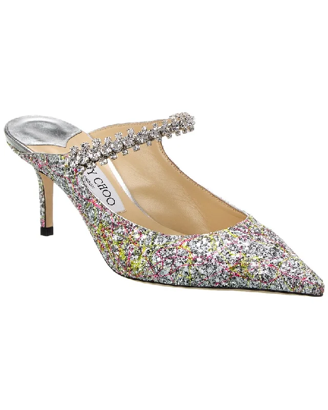 Jimmy Choo Bing 65 Glitter Pump---Trendy Glitter Heels for a Glamorous Look