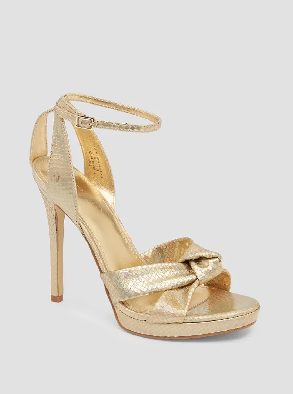 Versatile Heeled Sandals for Any Occasion---Gold Tisa High Heels