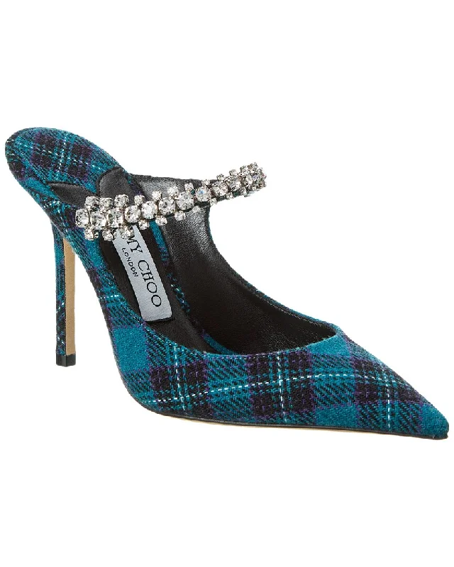 Versatile Heeled Sandals for Any Occasion---Jimmy Choo Bing 100 Tartan Pump