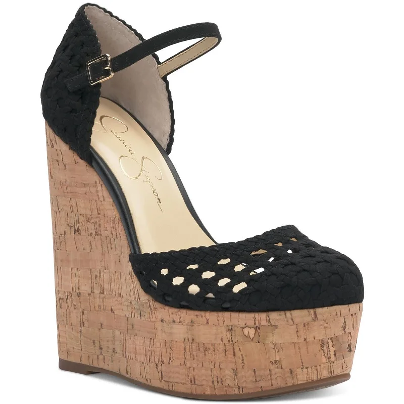 Stylish Ankle Strap Heels for Women--Jessica Simpson Womens Cork Ankle Strap Platform Heels