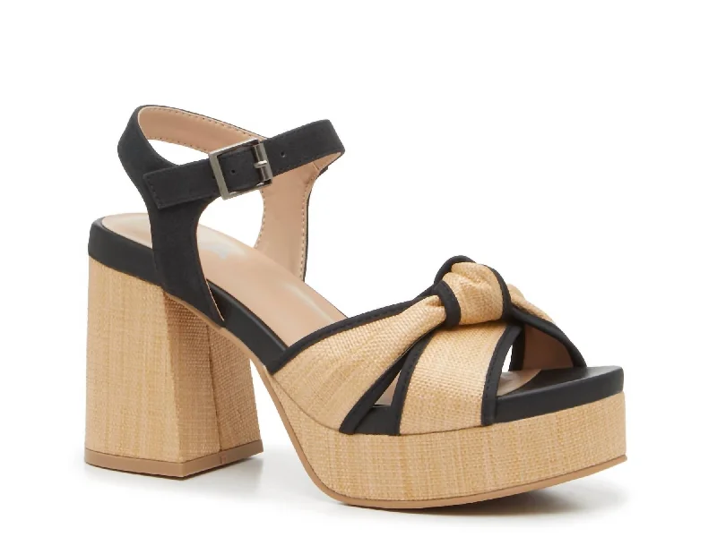 Versatile Heeled Sandals for Any Occasion---Women's Roxie Heels - Medium In Beige/black