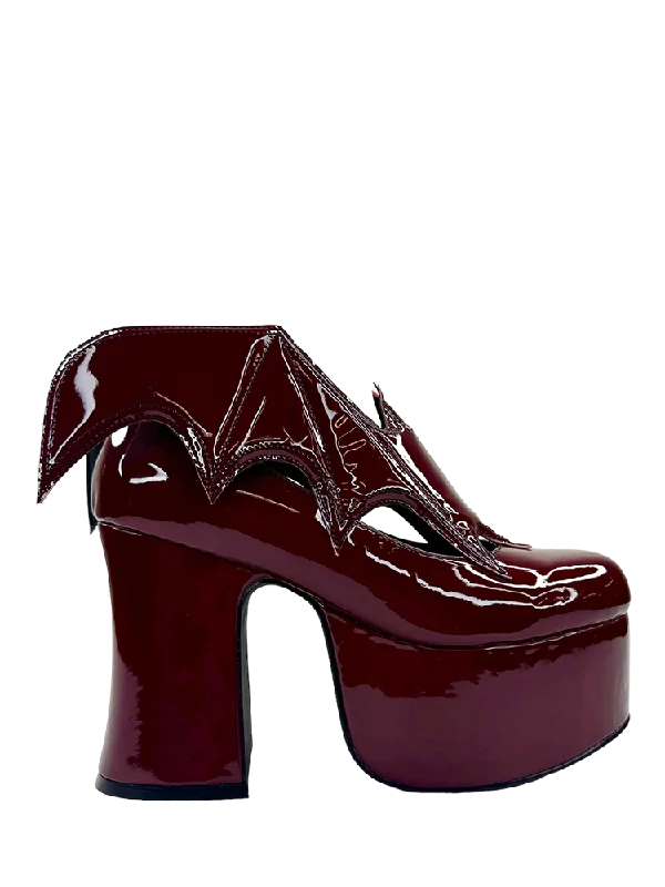 Stiletto Heel Pumps with Perfect Fit--VAMPIRA - OXBLOOD-Fashionable & Classic