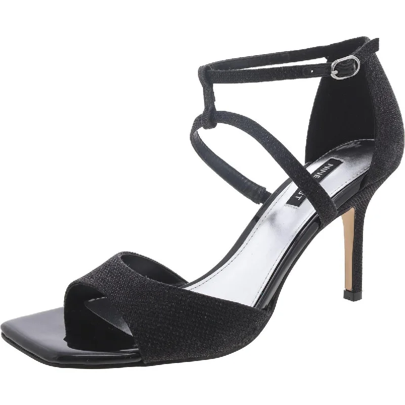 Stylish Ankle Strap Heels for Women--Nine West Womens Sighs 2 Textured Dressy Ankle Strap