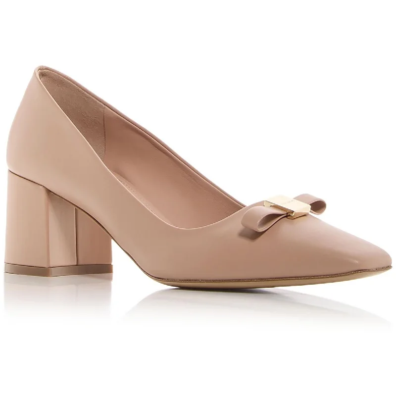 Ferragamo Womens Myra 60 Slip On Square Toe Pumps---Durable Square Toe Block Heels for Everyday Use