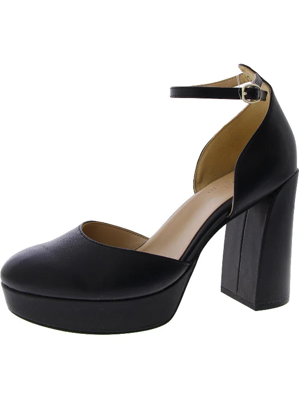 Giovanna Womens Leather Pumps Platform Heels---Comfortable Leather Pumps for Office and Everyday Wear