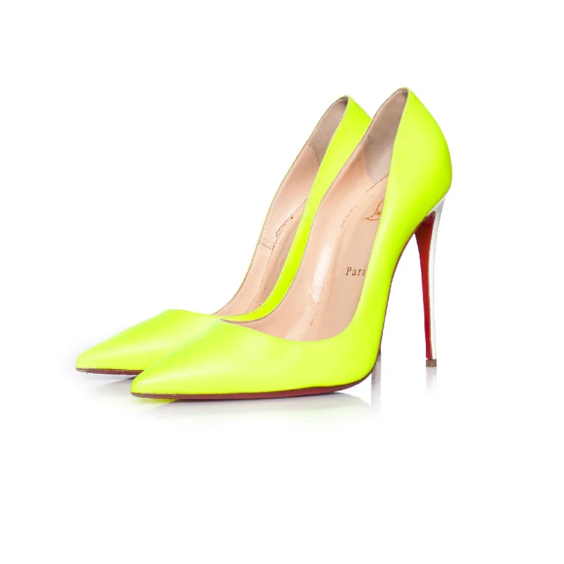 Versatile Heeled Sandals for Any Occasion---Neon yellow pump