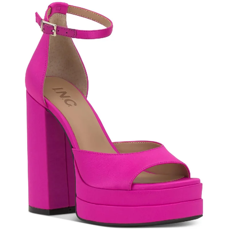 Stylish Ankle Strap Heels for Women--Steve Madden Womens Satin Ankle Strap Pumps