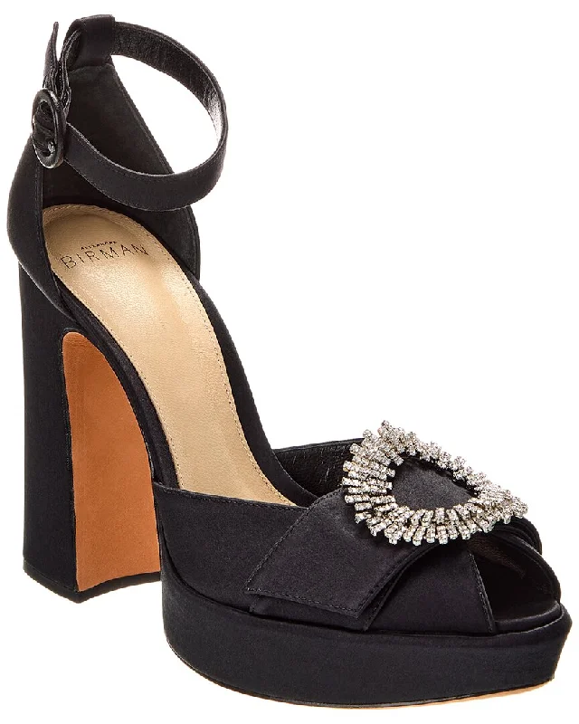 Alexandre Birman Madelina Curve 120 Satin Platform PumpAffordable Satin Heels with a Luxe Touch