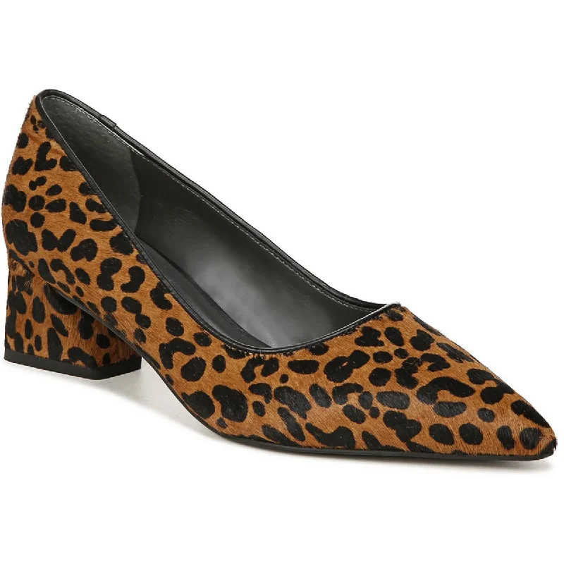 Stylish Slip-On Pumps for Quick Elegance---Franco Sarto Womens Racer Pump 2 Calf Hair Slip On Pumps