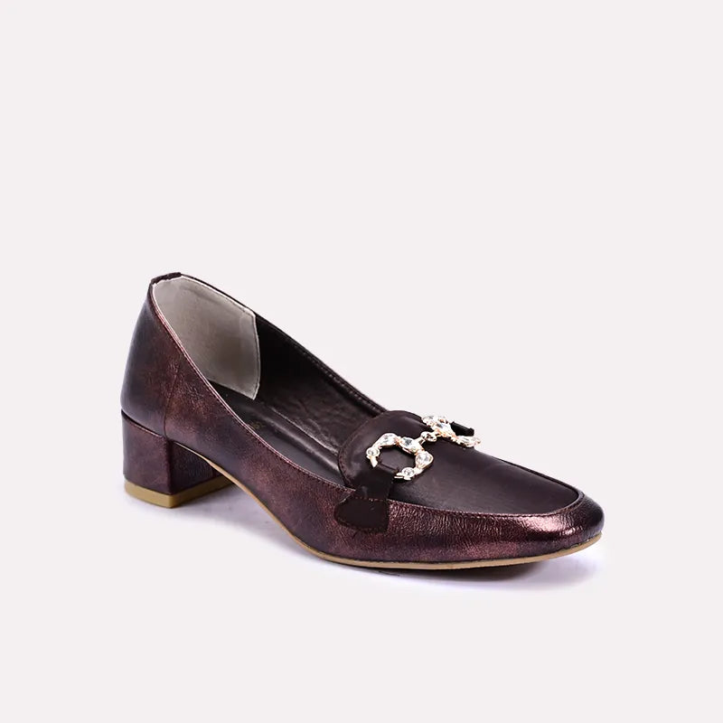 Marinda Maroon Fancy Court Shoes 0431162