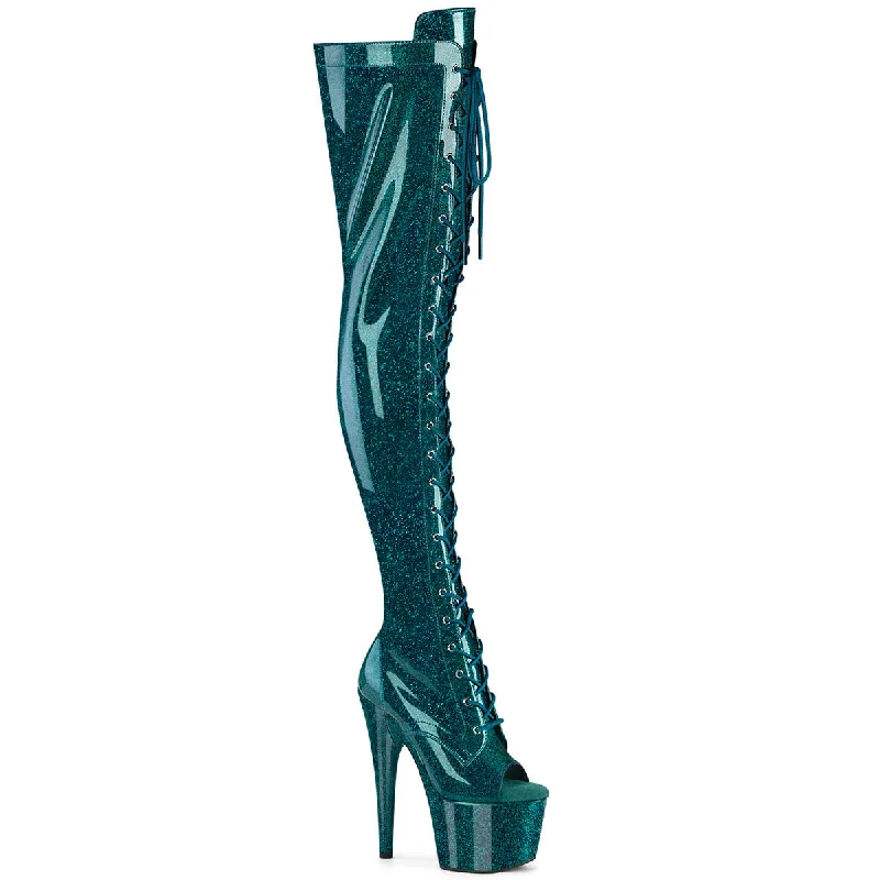 Teal Glitter Pat/Matching