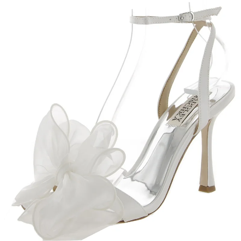 Badgley Mischka Womens Nessie Leather Bow Pumps---Charming Bow Pumps for a Cute and Stylish Look