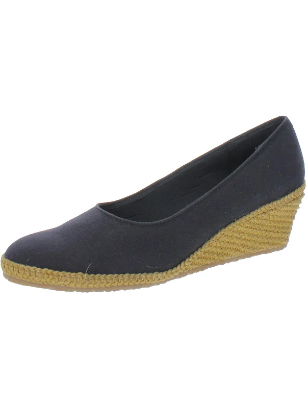 Stylish Slip-On Pumps for Quick Elegance---Newport Womens Canvas Slip On Espadrille Heels