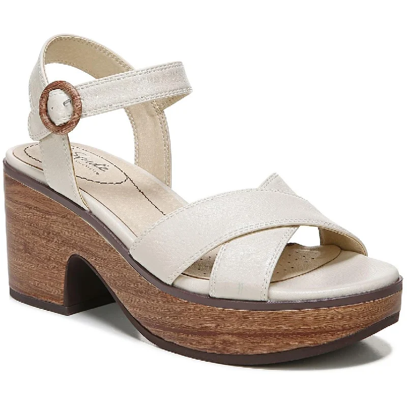 Stylish Ankle Strap Heels for Women--Peachy Womens Cushioned Footbed Ankle Strap Heels