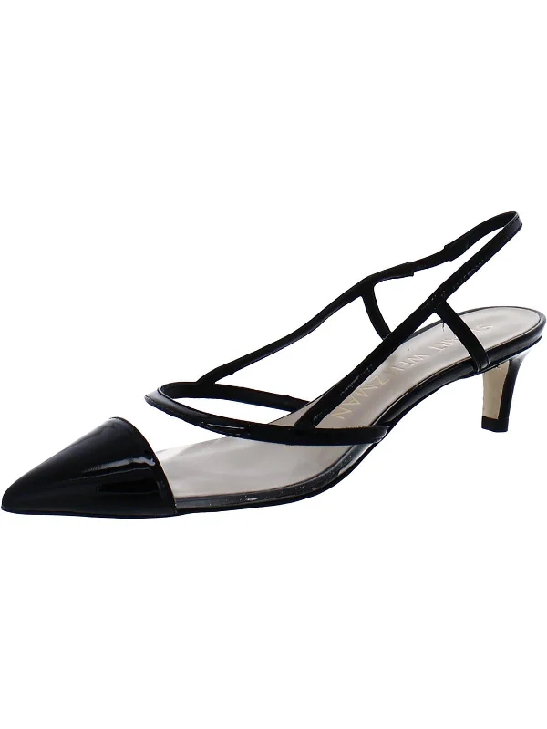 Sleek and Shiny Patent Pump Heels for a Polished Look--Mondrian Womens Patent Leather Dressy Slingback Heels