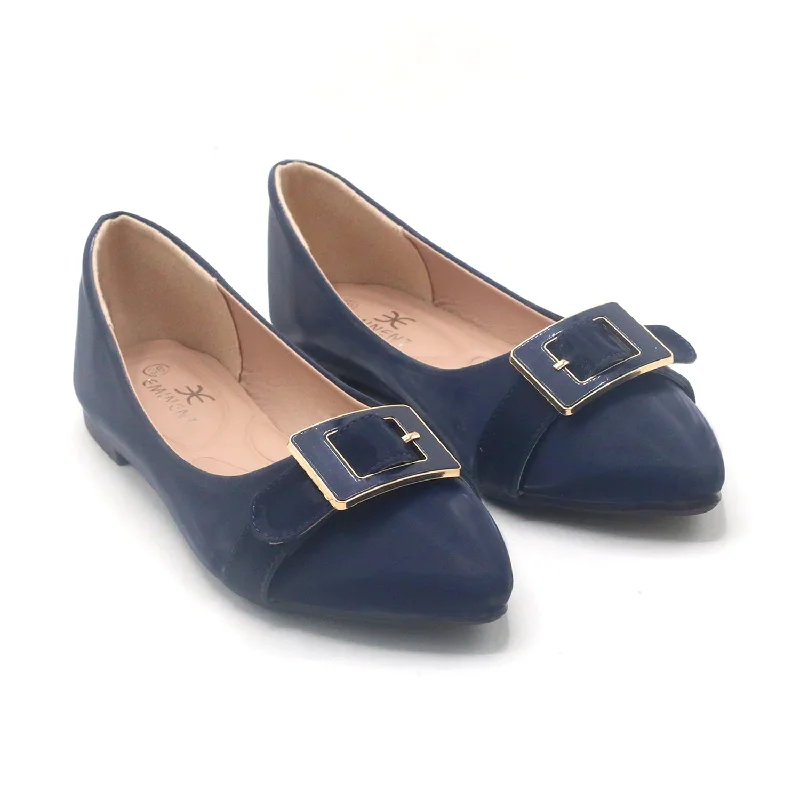 Versatile Heeled Sandals for Any Occasion---Eminent Women's Pumps - Navy Blue