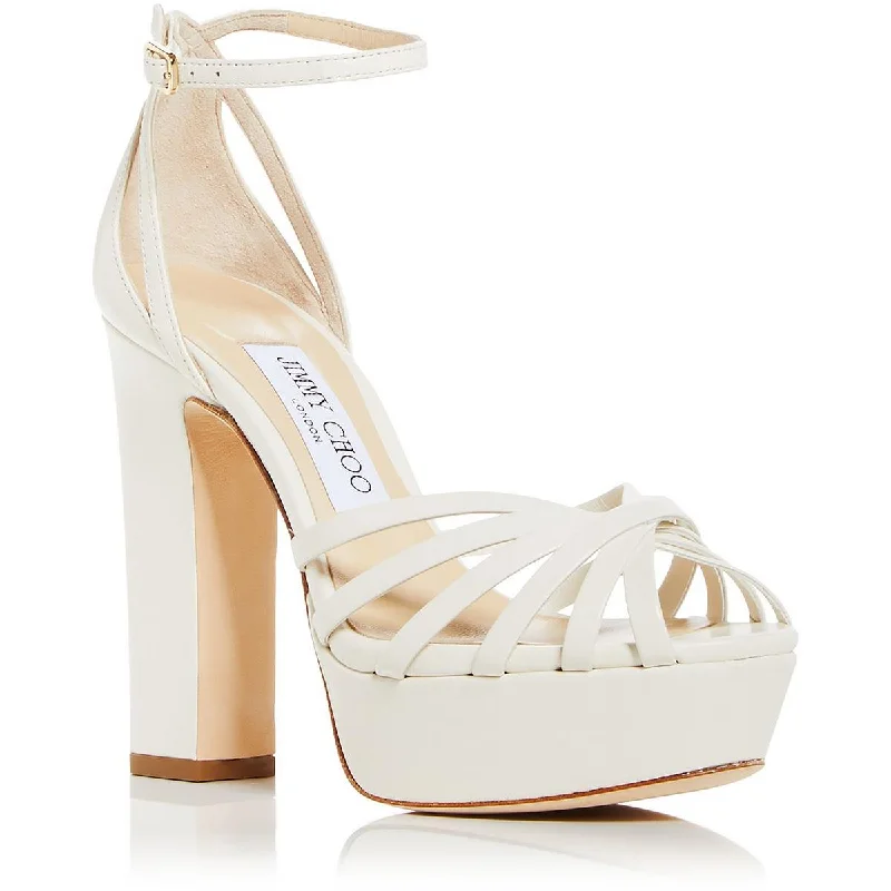 Versatile Dress Heels for Formal and Casual Wear---Jimmy Choo Womens Isra  Leather Dressy Heels