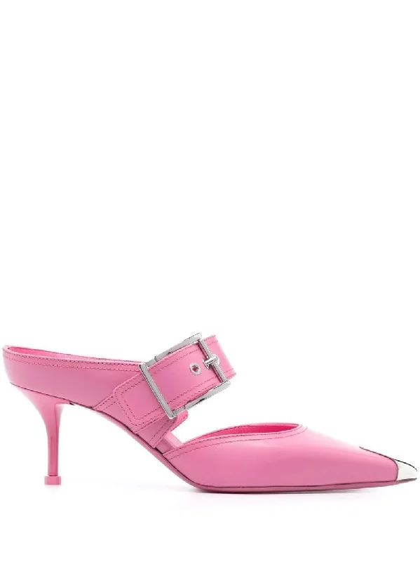 Versatile Heeled Sandals for Any Occasion---Alexander Mcqueen Women's With Heel pink