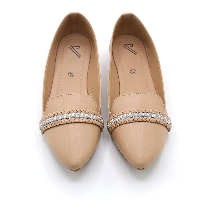 Versatile Heeled Sandals for Any Occasion---Women's Pumps - Beige