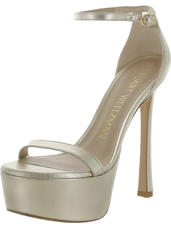 Nudist Curve Hollywood Womens Leather Platform Heels---Comfortable Leather Pumps for Office and Everyday Wear