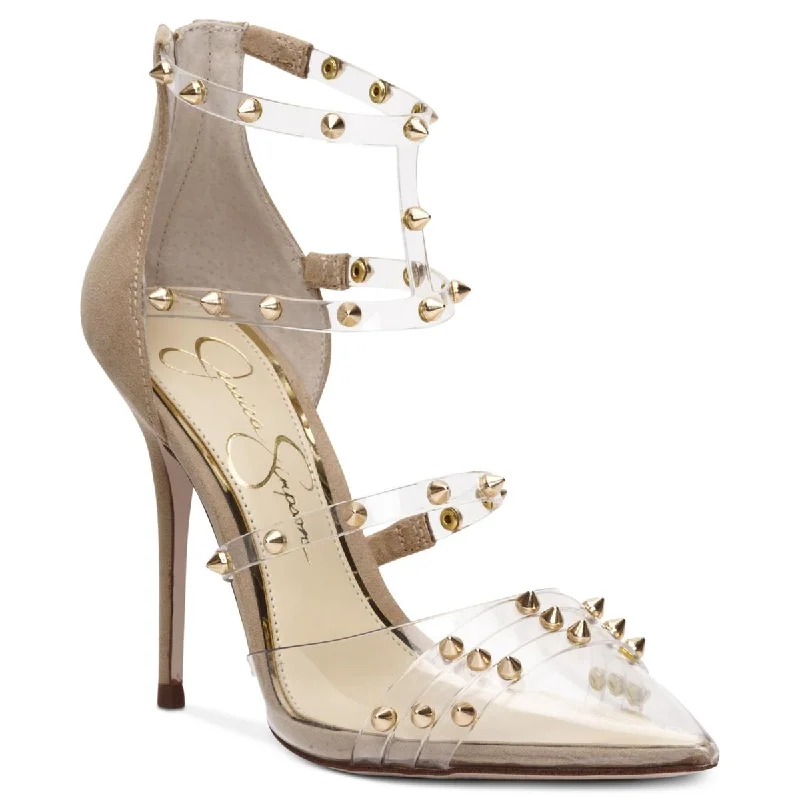 Versatile Heeled Sandals for Any Occasion---Jessica Simpson Womens Wavery  Studded Pumps