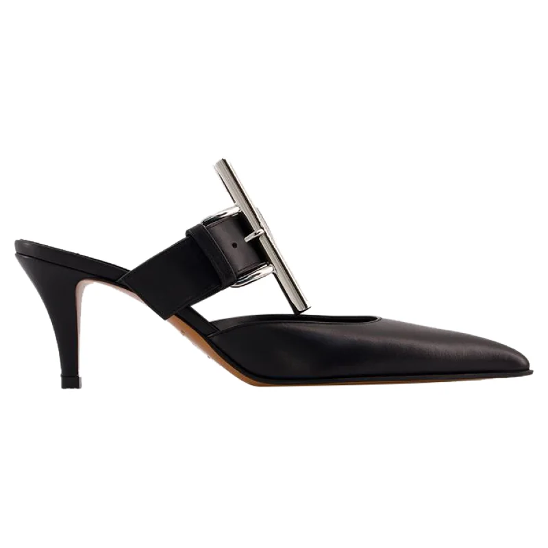 Francisco Pumps - Alexander McQueen - Leather - Black---Comfortable Leather Pumps for Office and Everyday Wear